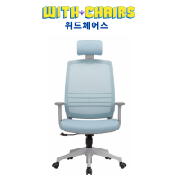 위드체어스 JK-3001 화이트 사무용/가정용 의자 (높낮이기능)